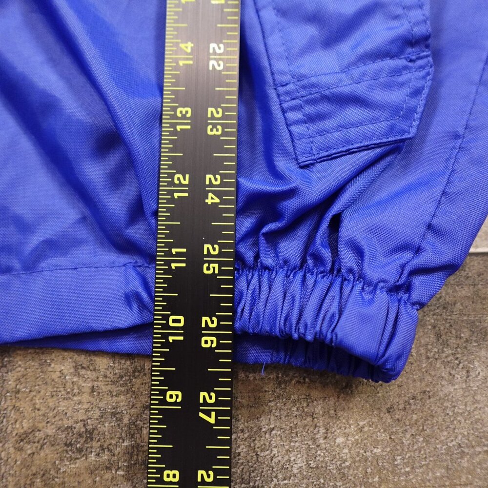 Marlboro windbreaker jacket full zip adult medium blue black rain proof vintage - Picture 5 of 14